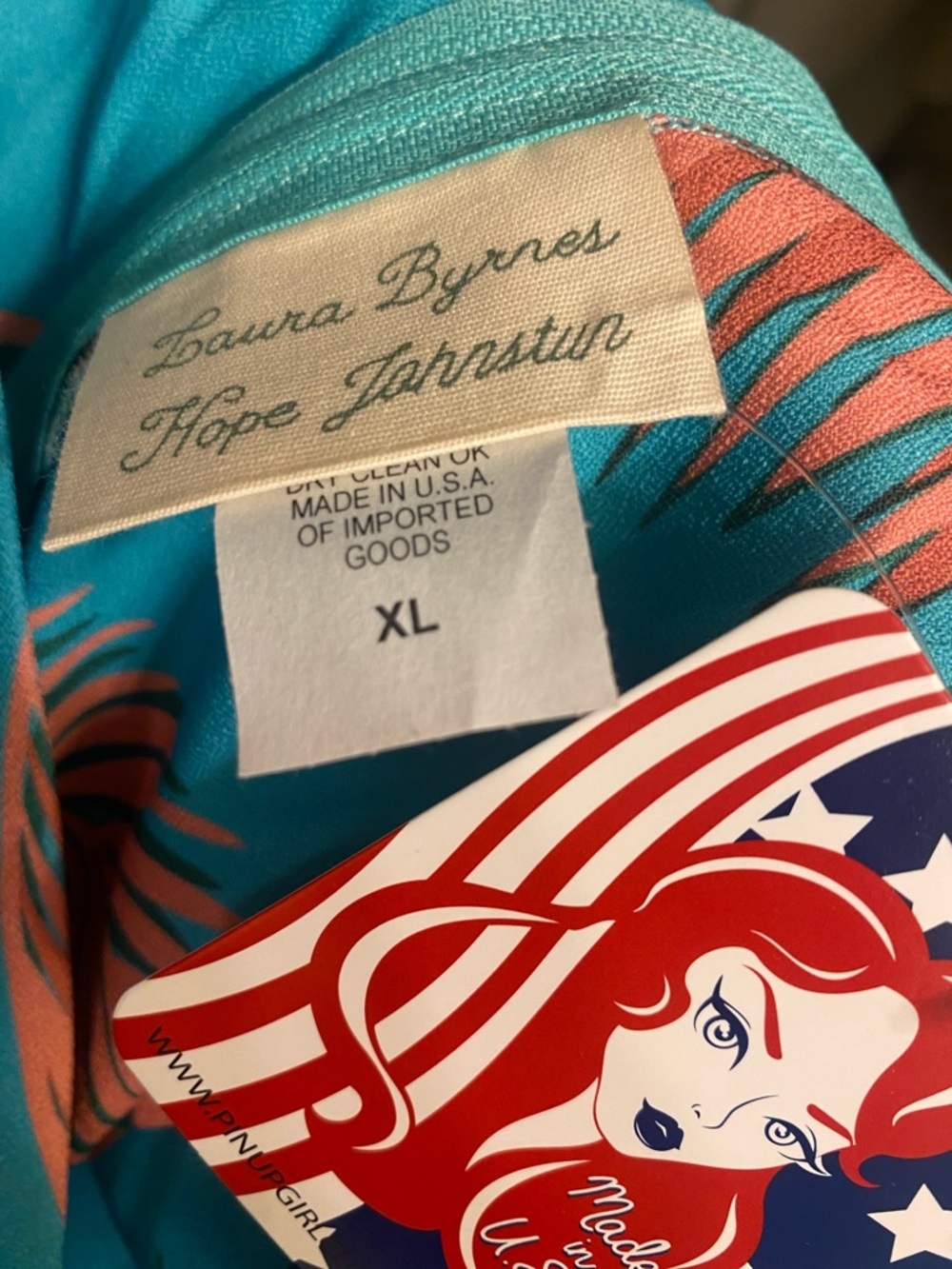 NWT pinup couture Serena wiggle dress - palm print - Picture 4 of 4